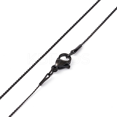 304 Stainless Steel Serpentine Chain Necklace for Men Women NJEW-G076-01C-EB-1