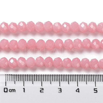 Baking Paint Imitation Jade Glass Bead Strands X-DGLA-A034-J6MM-A3-1