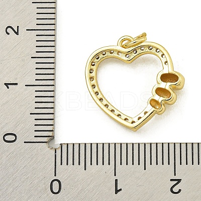 Rack Plating Brass Pave Cubic Zirconia Pendants KK-U029-10G-02-1