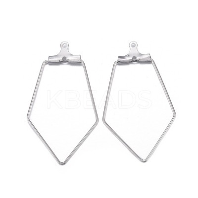 Tarnish Resistant 316 Surgical Stainless Steel Hoop Earring Findings STAS-P238-07P-1