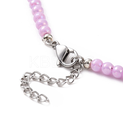 Opaque Acrylic Beaded Bracelets NJEW-JN04174-1