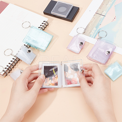 10Pcs 10 Style Mini Small Photo Album Photo Storage Keychain KEYC-CP0001-13-1