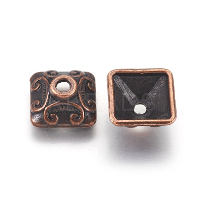 Tibetan Style Alloy Bead Caps X-RLF0893Y-1