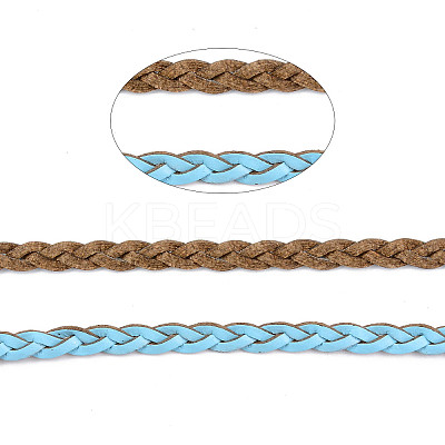 Braided PU Leather Cords LC-S018-10M-1