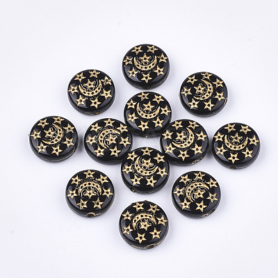 Plating Acrylic Beads X-PACR-T008-03-1
