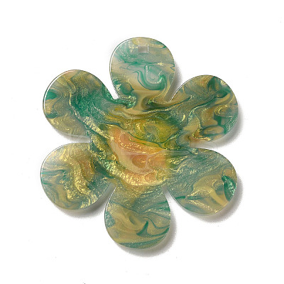 Two Tone Acrylic Big Pendants OACR-B008-D06-1