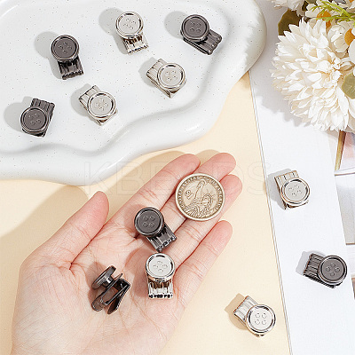 12Pcs 2 Colors Alloy & Iron Buttons DIY-DC0002-67-1