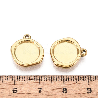 304 Stainless Steel Pendant Cabochon Settings X-STAS-T067-70B-G-1