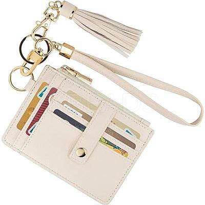 Rectangle Imitation Leather Name Card Holders AJEW-WH20011-25B-1