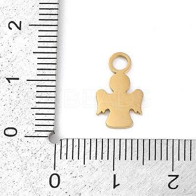 304 Stainless Steel Enamel Charms STAS-I325-059G-1