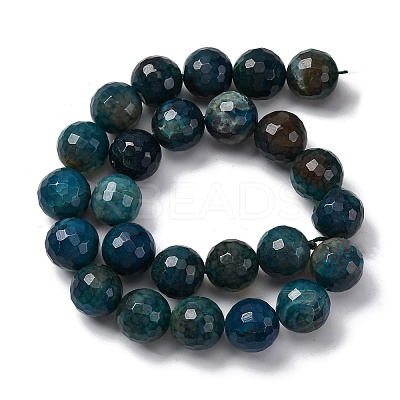 Natural Dragon Veins Agate(Dyed & Heated) Beads Strands G-K390-A01-01-1