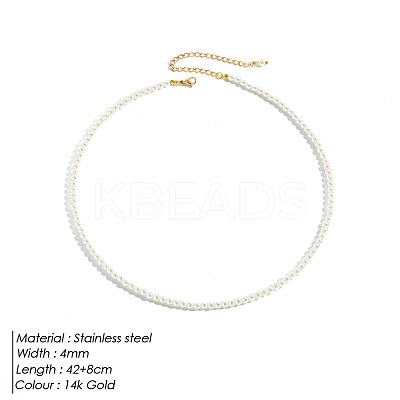 Elegant High-Quality Non-Fading Round Shell Pearl Beaded Heart Pendant Necklaces for Women VI2074-3-1