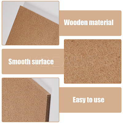 3Pcs 3 Sizes MDF Boards AJEW-CP0007-58-1