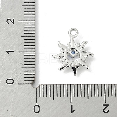 Brass Micro Pave Cubic Zirconia Charms KK-M326-20C-P-1