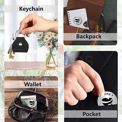 Pocket Hug Token Long Distance Relationship Keepsake Keychain Making Kit DIY-CN0002-67H-1