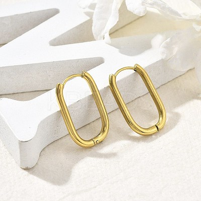 Ion Plating(IP) 304 Stainless Steel Hoop Earrings for Women EJEW-U035-12G-01-1