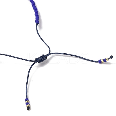 Gemstone Braided Bead Bracelets BJEW-C061-07-1