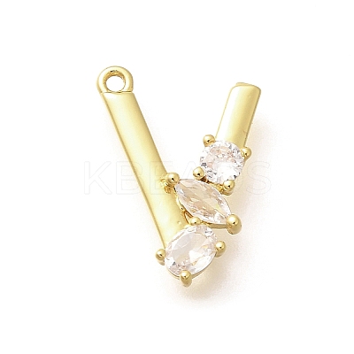 Brass Micro Pave Cubic Zirconia Pendants LS-KK-M310-01G-22-1