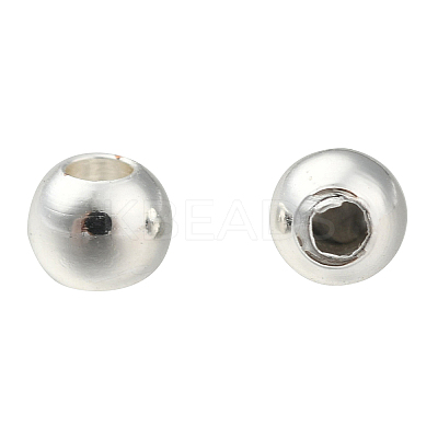 PVD Vacuum Plating Brass Round Spacer Beads X-KK-I601-3mm-S-RS-1