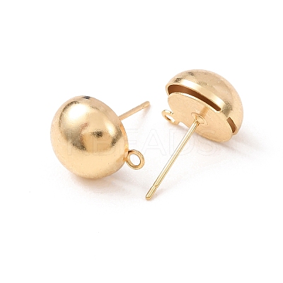 Brass Stud Earring Findings LS-KK-G604-01G-05-1