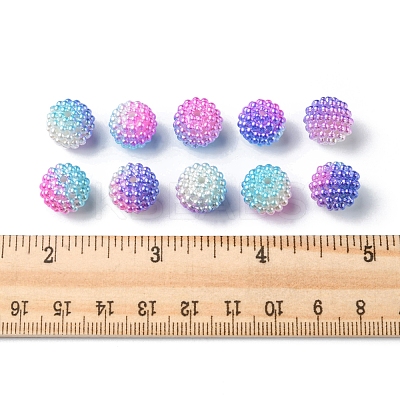 Imitation Pearl Acrylic Beads OACR-FS0001-32D-1