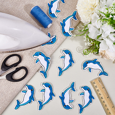 10Pcs Computerized Embroidery Cloth Iron on/Sew on Patches PATC-CY0001-43-1