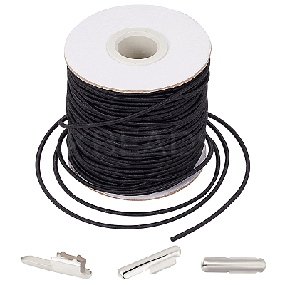 1 Roll Round Elastic Cord DIY-BBC0001-95-1