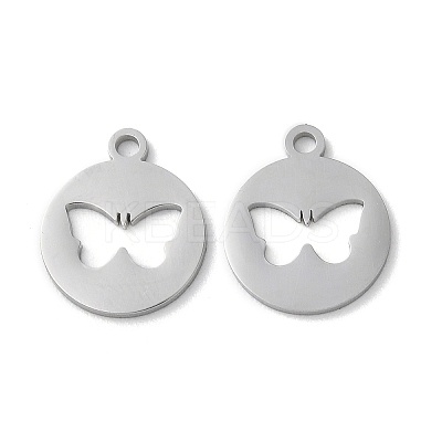 Non-Tarnish 304 Stainless Steel Charms STAS-F300-01P-1