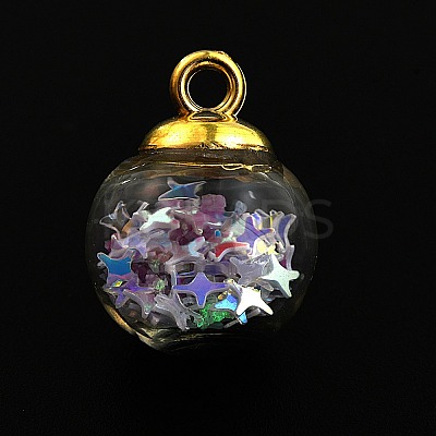 Transparent Glass Globe Pendants LS-FIND-WH0146-35A-1