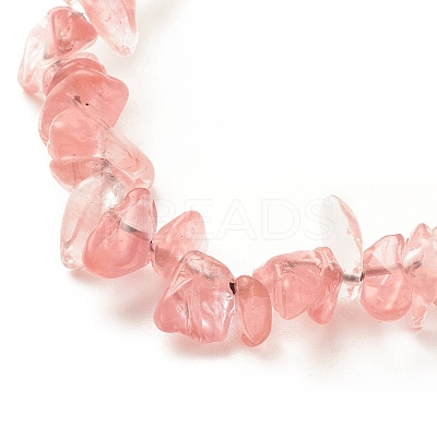 Synthetic & Natural Gemstone with Acrylic Bracelet Keychain HJEW-JM00689-1