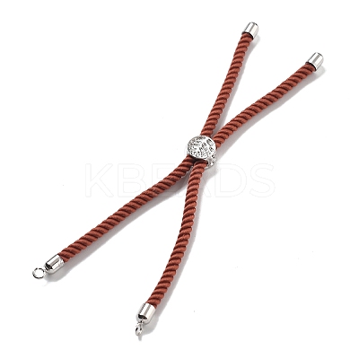 Twisted Nylon Cord Silder Bracelets DIY-B066-03P-31-1