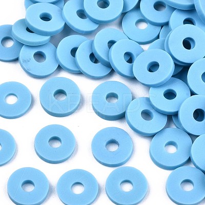 Handmade Polymer Clay Beads Strands CLAY-R089-8mm-Q069-1