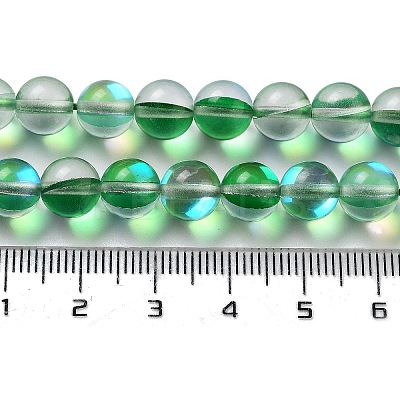 Synthetic Moonstone Beads Strands G-P528-J02-14-1