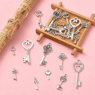 20Pcs 10 Style Tibetan Style Alloy Pendants TIBE-YW0001-34-1