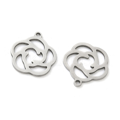 Hollow 201 Stainless Steel Pendants STAS-F337-10C-P-1