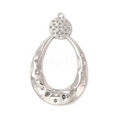 Non-Tarnish 304 Stainless Steel Big Pendant Rhinestone Settings STAS-A070-29P-1