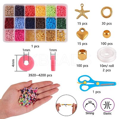 DIY Jewelry Kits DIY-SZ0001-04-4mm-1