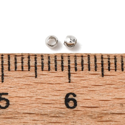 Brass Crimp End Beads X-E002-NF-1