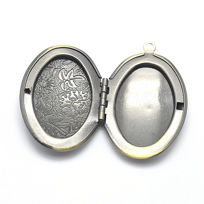 Brass Locket Pendants X-KK-F717-28AB-NR-1