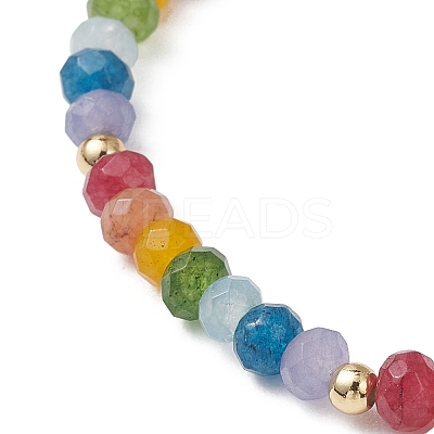 Chakra Natural Cultured Freshwater Pearl & Dyed Natural Malaysia Jade Beaded Stretch Bracelets for Women BJEW-JB13134-1
