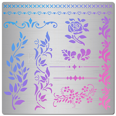 Stainless Steel Cutting Dies Stencils DIY-WH0238-092-1