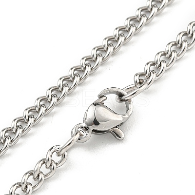 Non-Tarnish 304 Stainless Steel Pendant Necklaces NJEW-L118-02P-05-1