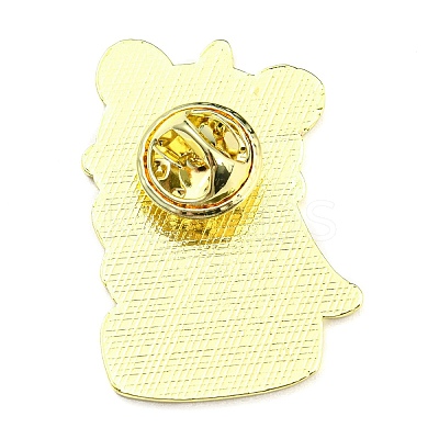Chinese Style Dancing Lion Enamel Pins LS-JEWB-Q032-02B-1