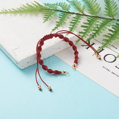 Adjustable Polyester Braided Cord Bracelet Making AJEW-JB00848-05-1