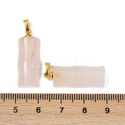 Natural Rose Quartz Pendants G-F795-E01-G-1