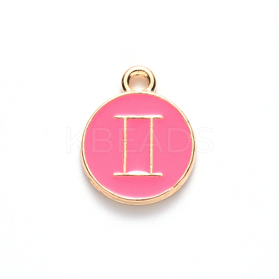 Alloy Enamel Pendants ENAM-S124-01B-03I-1
