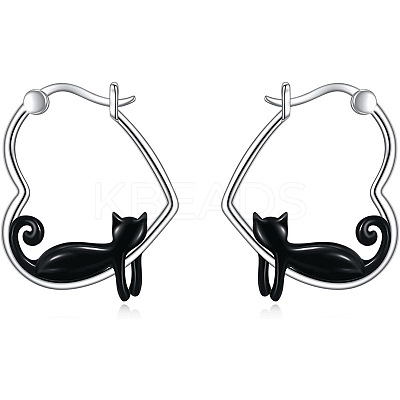 Zinc Alloy Enamel Hoop Earrings FS-WGF523B-01-1