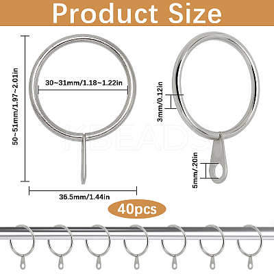 Iron Drape Sliding Eyelet Rings IFIN-SP0001-17A-P-1