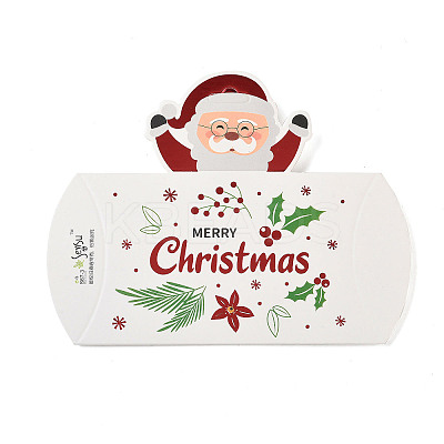 Christmas Theme Paper Pillow Gift Boxes X-CON-B012-03-1