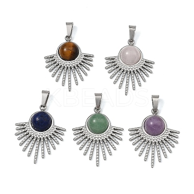 304 Stainless Steel Pendants PALLOY-JF05896-02-1